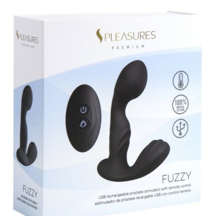 Intimszexshop - Szexshop | FUZZY Prostate vibe w/remote & Heating - Black