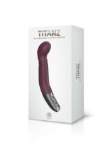 Intimszexshop - Szexshop | TITANZ 8" SILICONE RECHARGEABLE VIBRATOR IN RUBINE RED