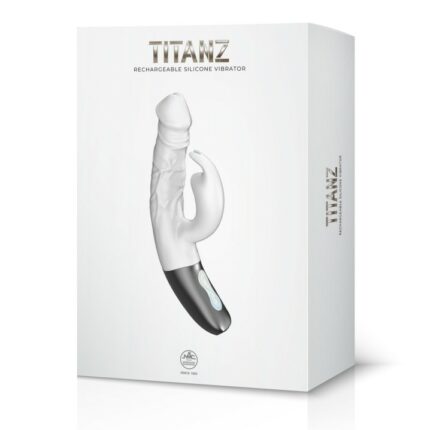 Intimszexshop - Szexshop | TITANZ 7" SILICONE RECHARGEABLE VIBRATOR IN IVORY WHITE