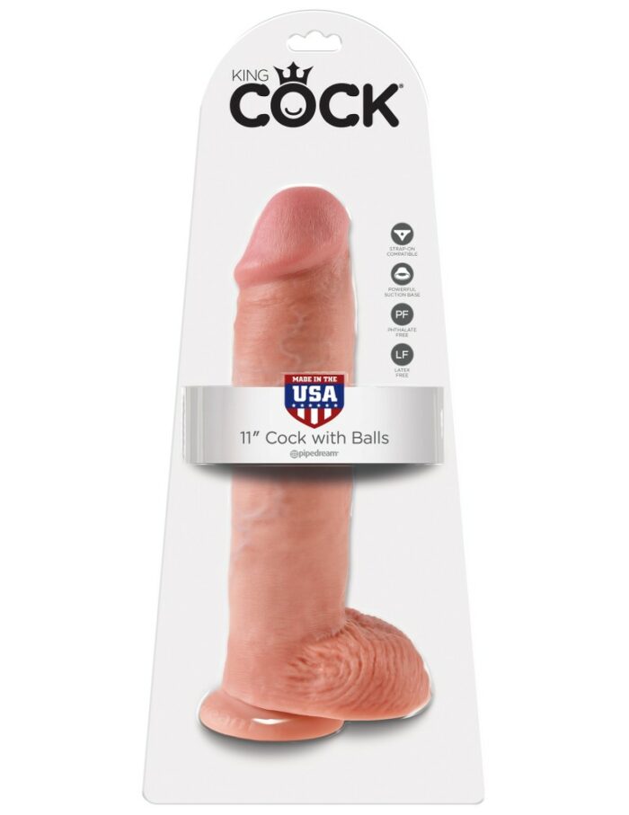 Intimszexshop - Szexshop | 11" Cock with Balls Light