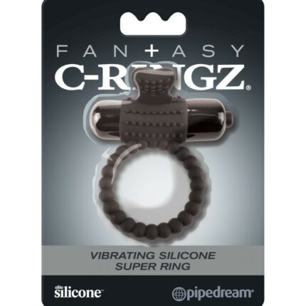 Intimszexshop - Szexshop | Vibrating Silicone Super Ring Black