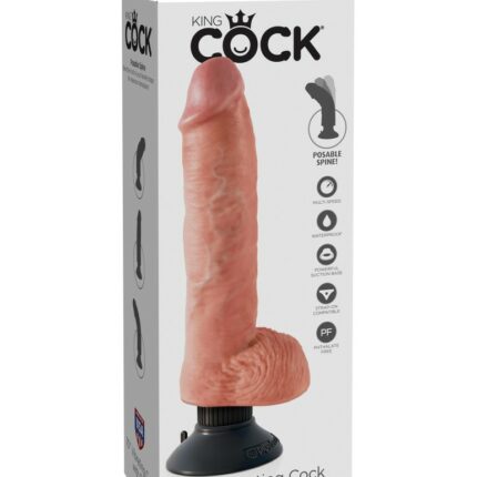 Intimszexshop - Szexshop | 10" Vibrating Cock with Balls Light