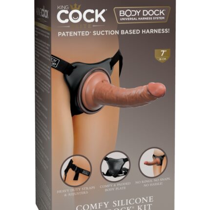 Intimszexshop - Szexshop | Comfy Silicone Body Dock Kit Black/ Dark Brown