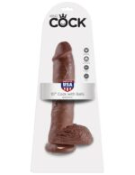 Intimszexshop - Szexshop | 10" Cock with Balls Brown