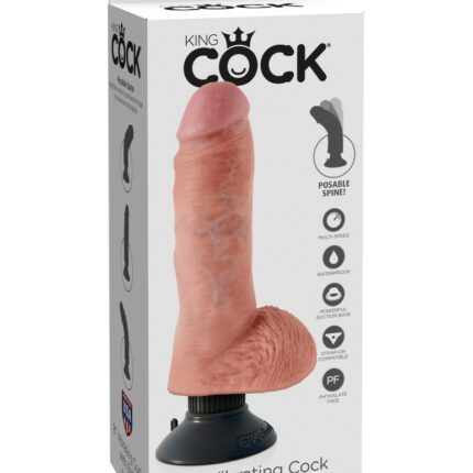 Intimszexshop - Szexshop | 8" Vibrating Cock with Balls Light