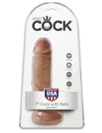 Intimszexshop - Szexshop | 7" Cock with Balls Tan