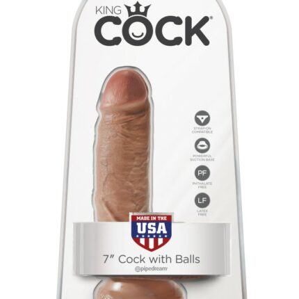 Intimszexshop - Szexshop | 7" Cock with Balls Tan