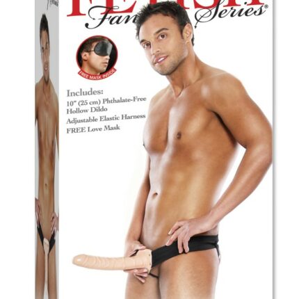 Intimszexshop - Szexshop | 10" Hollow Strap-On Light/Black