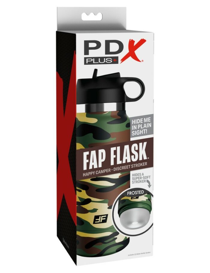 Intimszexshop - Szexshop | Fap Flask - Happy Camper Discreet Stroker Frosted