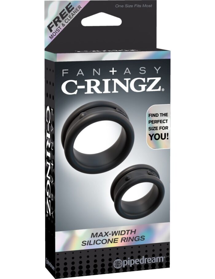 Intimszexshop - Szexshop | Max-Width Silicone Rings  Black