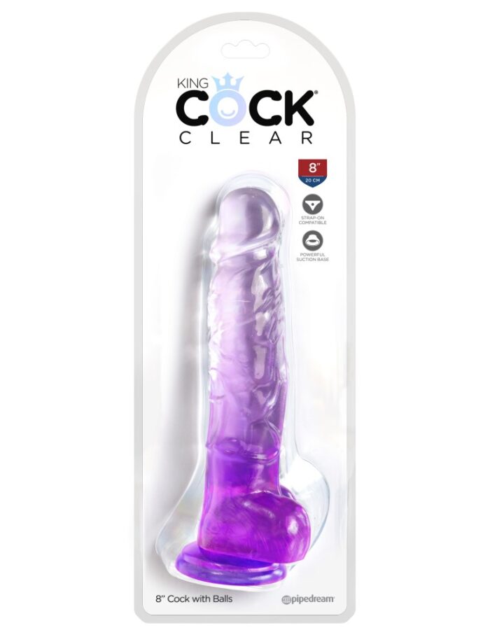 Intimszexshop - Szexshop | 8" with balls  Purple